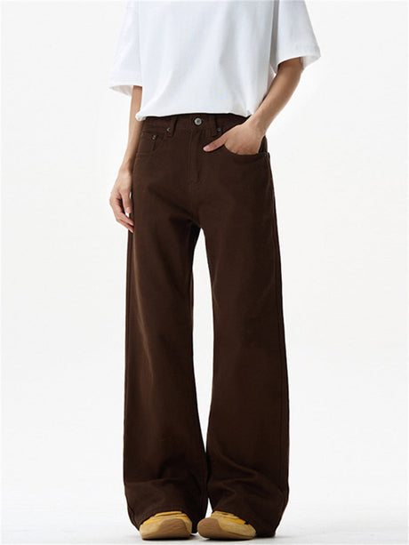 Liber Summer Men's Rivet Solid Color Pants