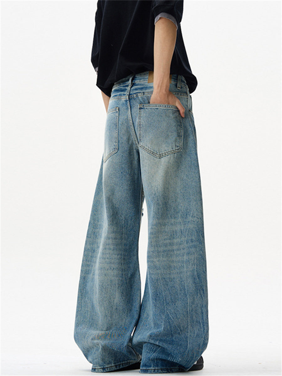 Liber Summer Men's Pocket decoration Jeans
