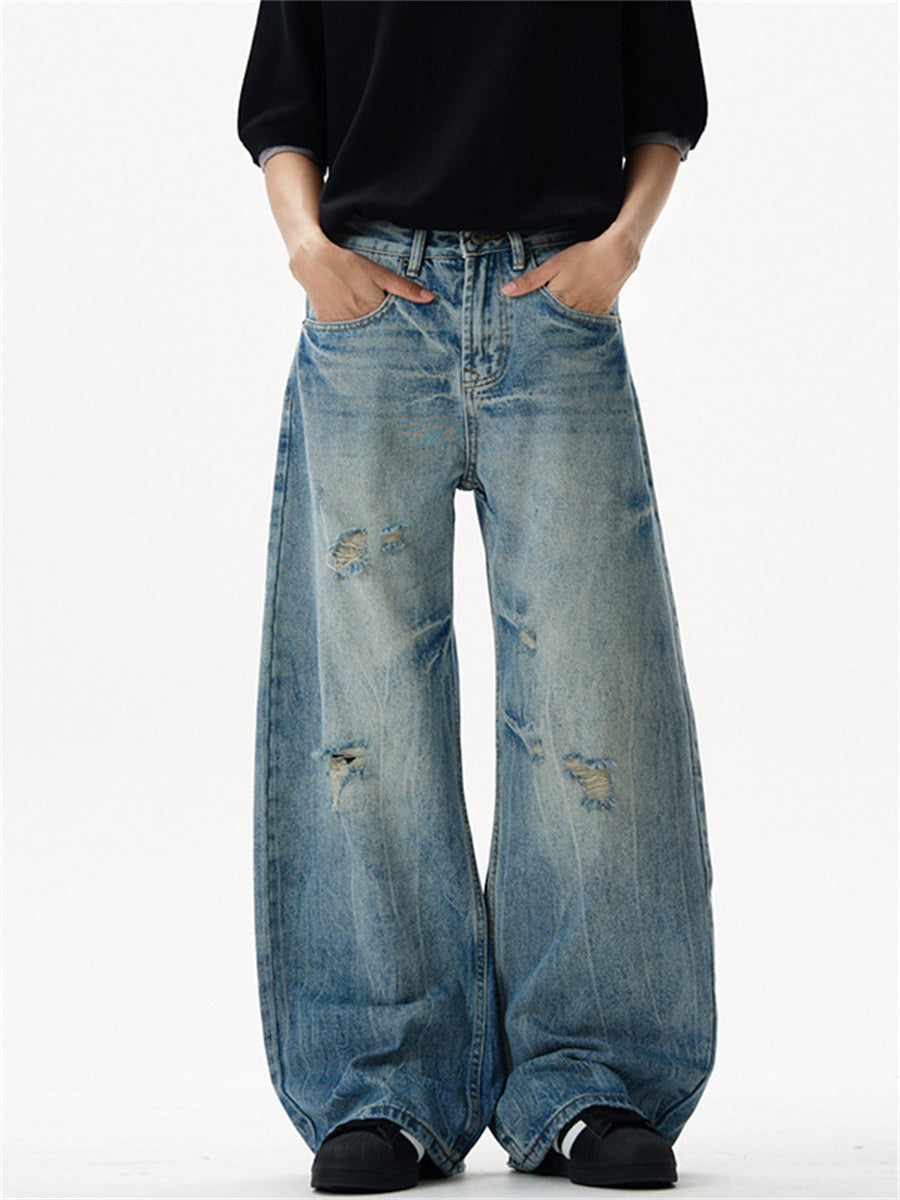 Liber Summer Men's Pocket decoration Jeans