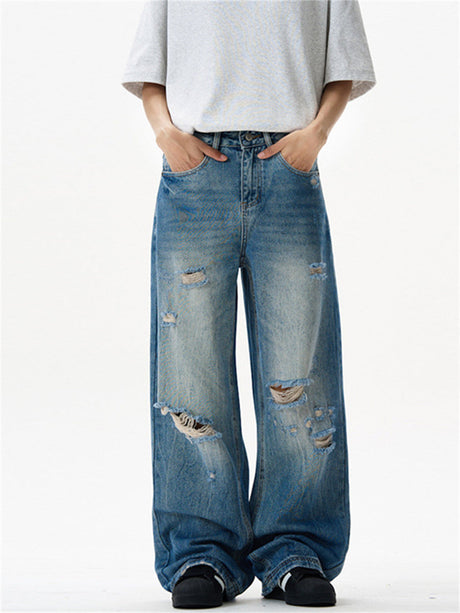 Liber Summer Men's Pocket decoration Jeans