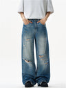 Liber Summer Men's Pocket decoration Jeans
