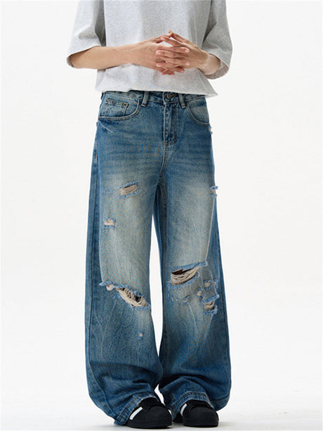 Liber Summer Men's Pocket decoration Jeans