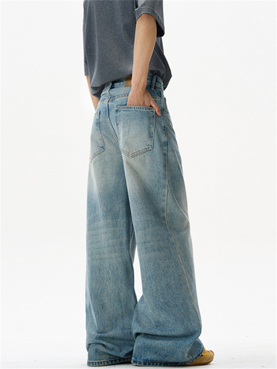 Liber Summer Men's Pocket decoration Jeans