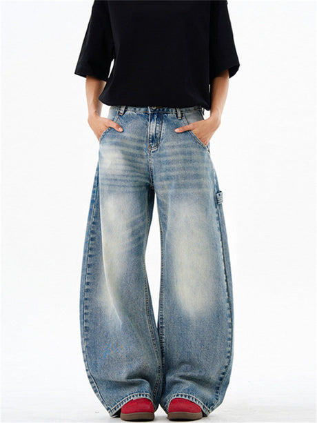 Liber Summer Men's Pocket decoration Jeans