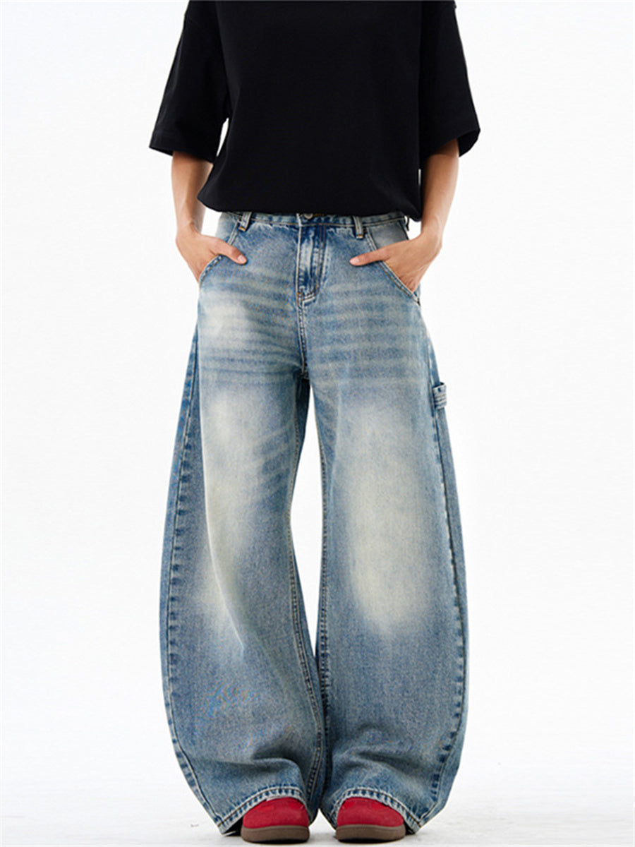 Liber Summer Men's Pocket decoration Jeans