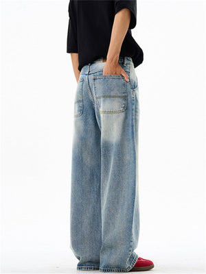 Liber Summer Men's Pocket decoration Jeans