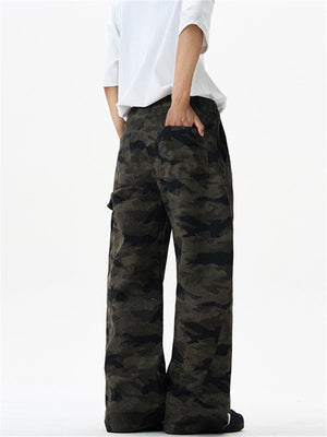 Liber Summer Men's Pocket decoration Camouflage Casual Pants