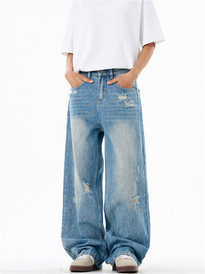 Liber Summer Men's Pocket decoration Jeans