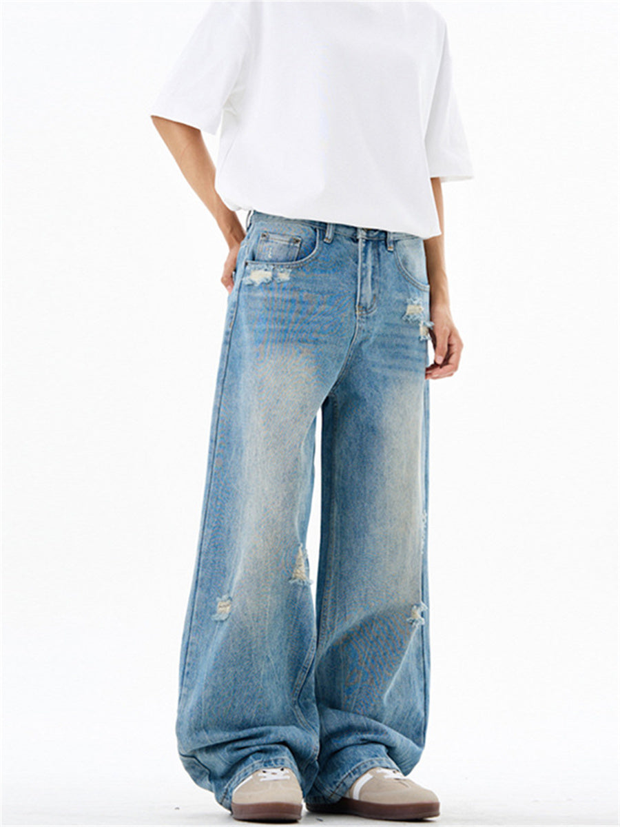 Liber Summer Men's Pocket decoration Jeans