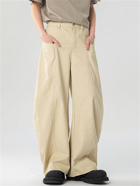 Liber Summer Men's Pocket decoration Solid Color Jeans