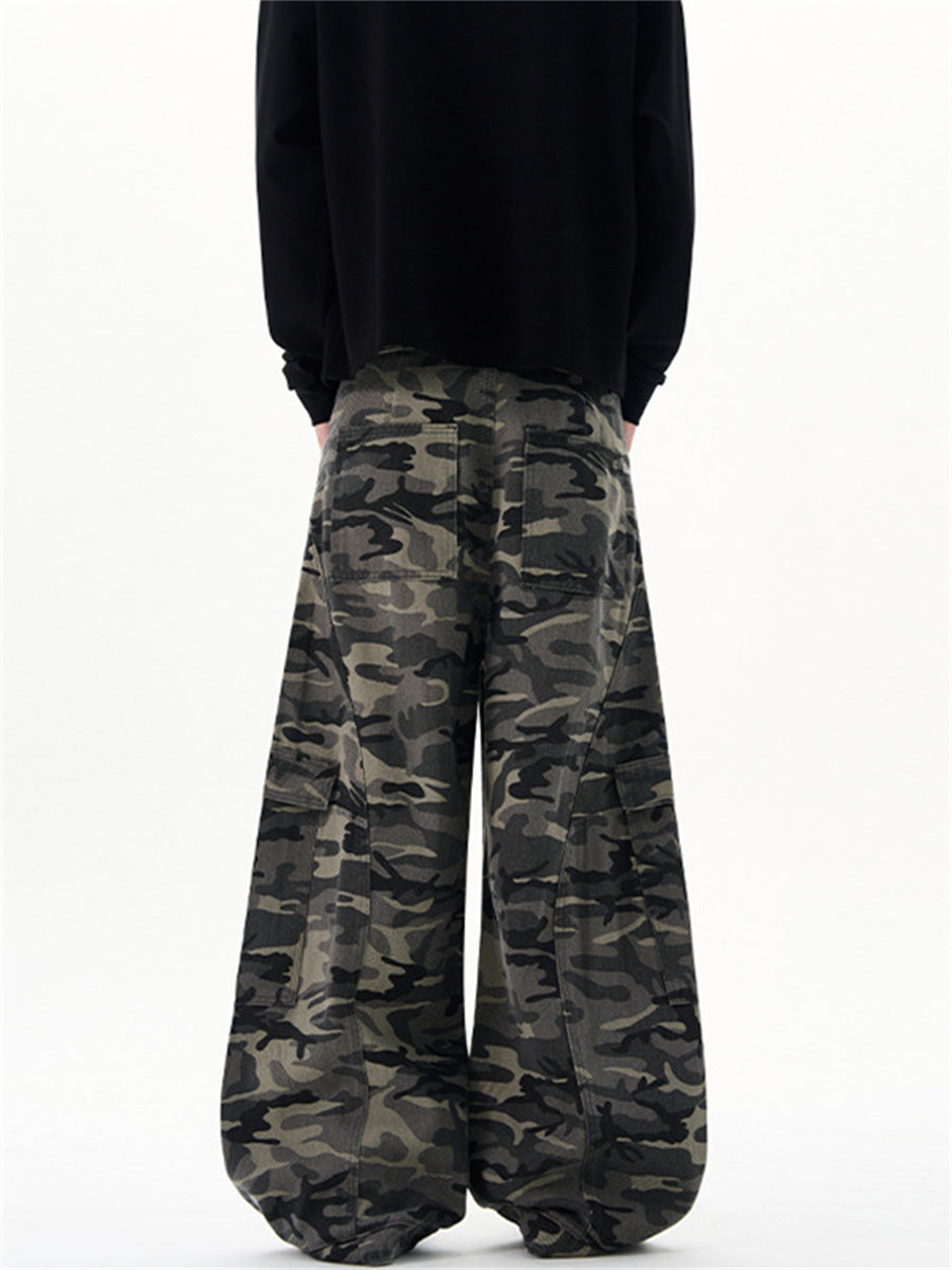 Liber Summer Men's Multiple pockets Camouflage Pants