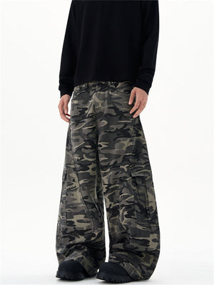 Liber Summer Men's Multiple pockets Camouflage Pants