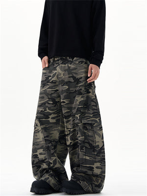 Liber Summer Men's Multiple pockets Camouflage Pants