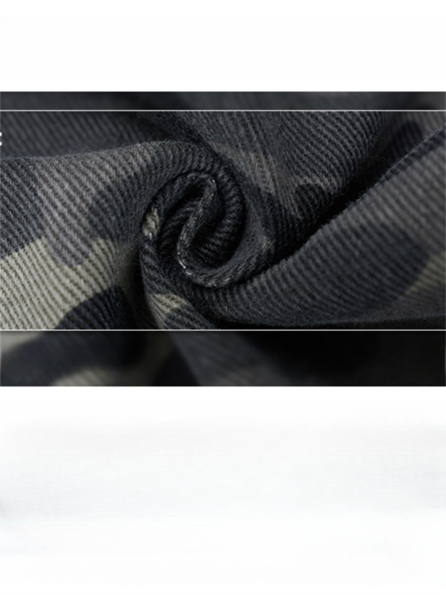 Liber Summer Men's Multiple pockets Camouflage Pants