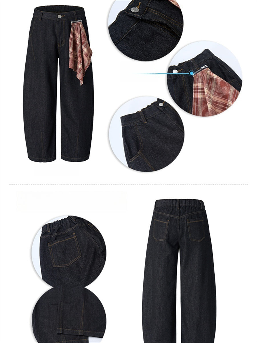 Liber Summer Men's Pocket decoration Jeans