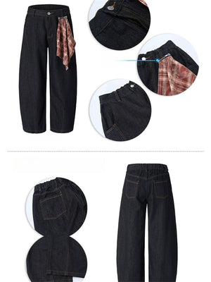 Liber Summer Men's Pocket decoration Jeans
