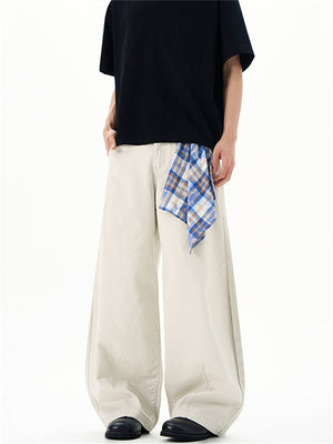 Liber Summer Men's Pocket decoration Solid Color Pants