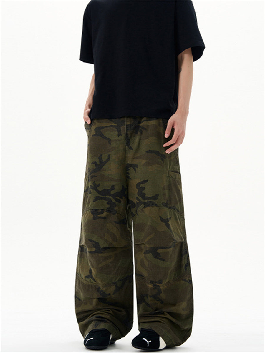 Liber Summer Men's Pocket decoration Camouflage checkered Pants