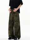 Liber Summer Men's Pocket decoration Camouflage checkered Pants