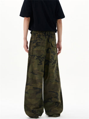 Liber Summer Men's Pocket decoration Camouflage checkered Pants