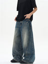 Liber SS Men's Washed Floral Scimitar Jeans