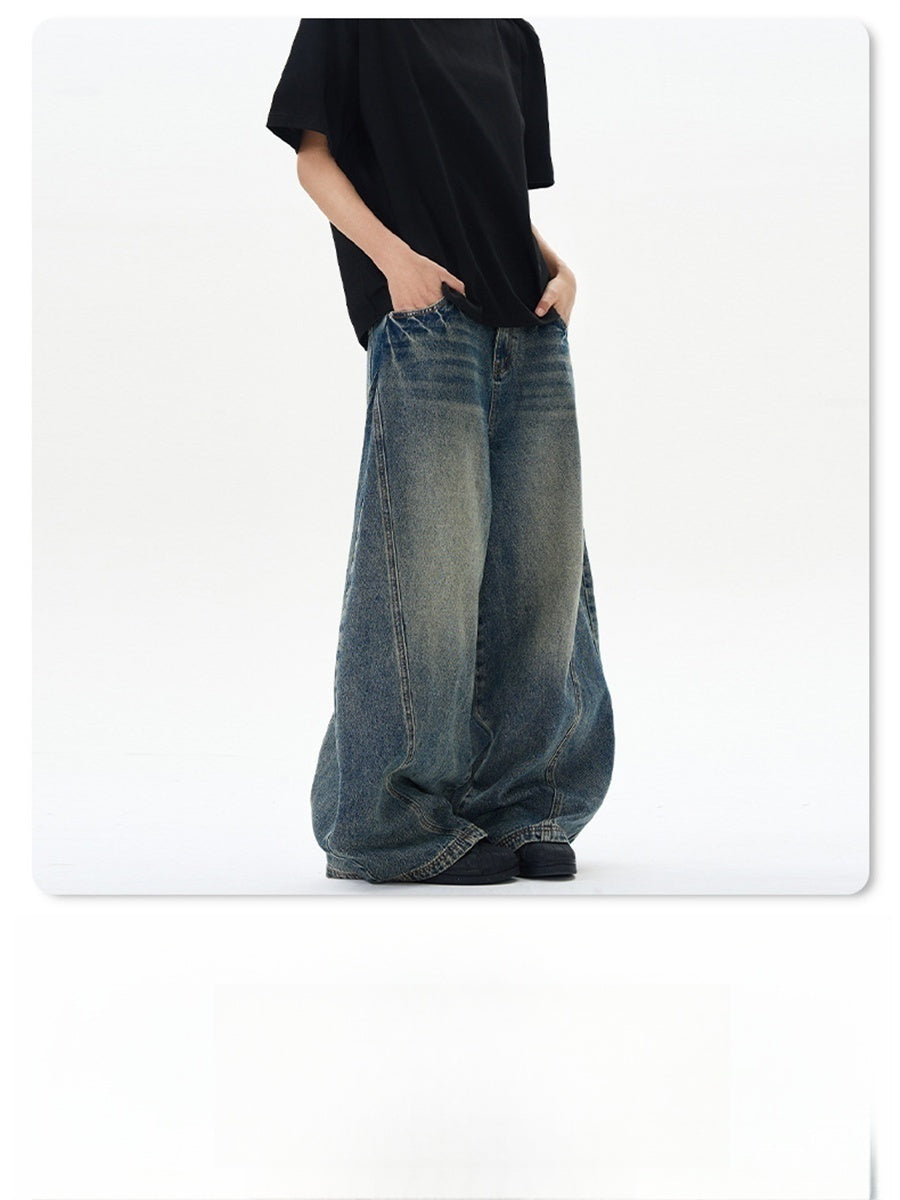 Liber SS Men's Washed Floral Scimitar Jeans