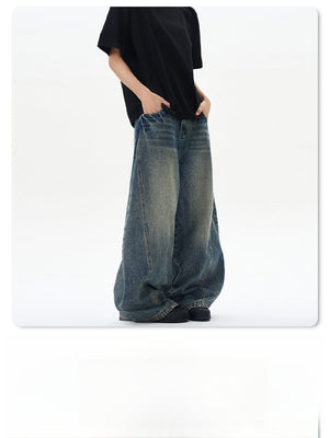 Liber SS Men's Washed Floral Scimitar Jeans
