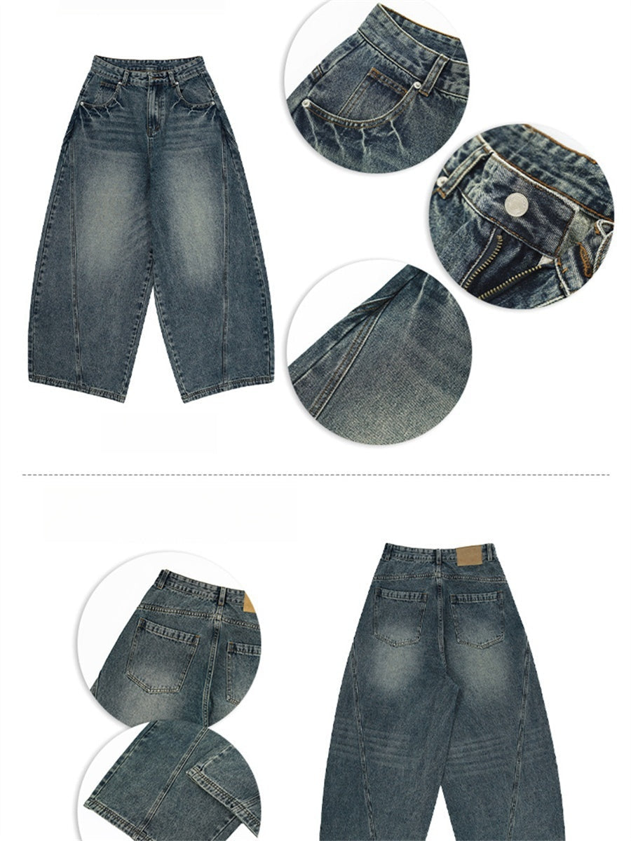 Liber SS Men's Washed Floral Scimitar Jeans
