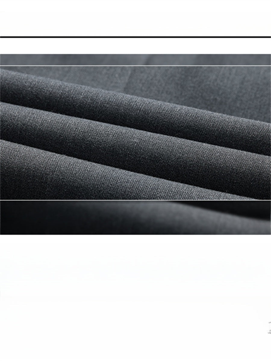 Liber SS Men's Pleated Korean Style Trousers