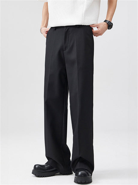 Liber Summer Men's Pocket decoration Solid Color Pants