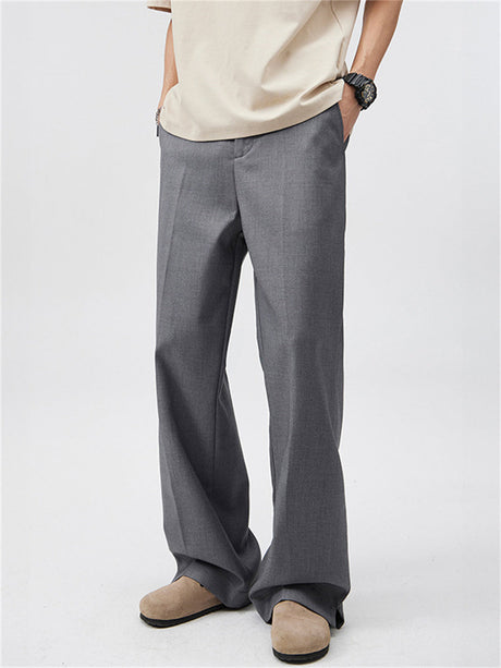 Liber Summer Men's Pocket decoration Solid Color Pants