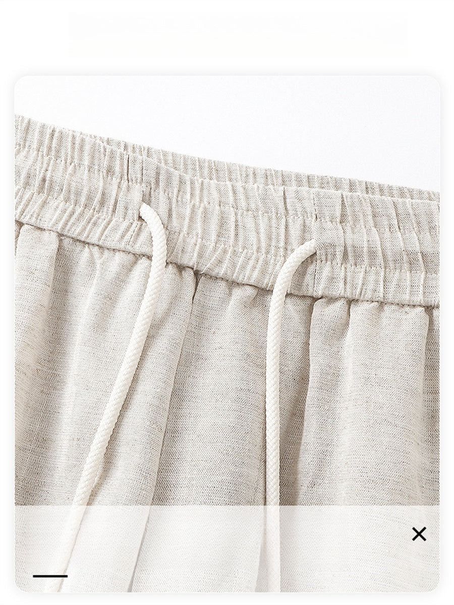 Liber Summer Men's Pocket decoration Stripes Pants