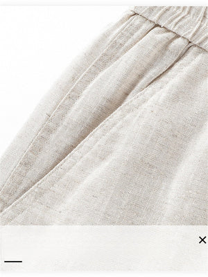 Liber Summer Men's Pocket decoration Stripes Pants