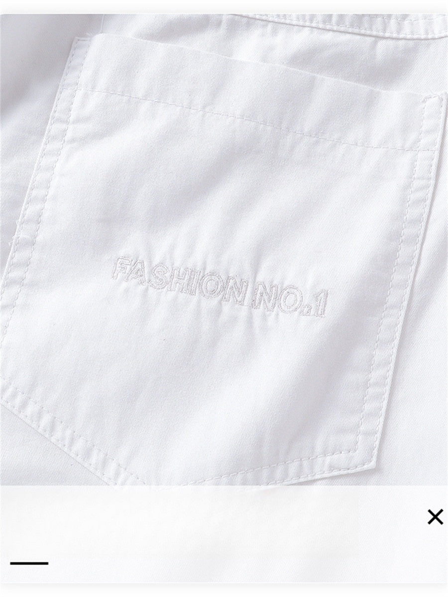 Liber Summer Men's Pocket decoration Solid Color Pants