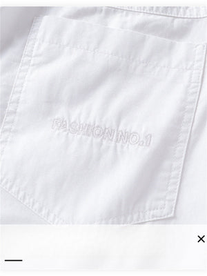 Liber Summer Men's Pocket decoration Solid Color Pants