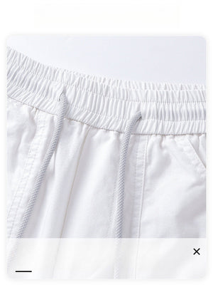 Liber Summer Men's Pocket decoration Solid Color Pants