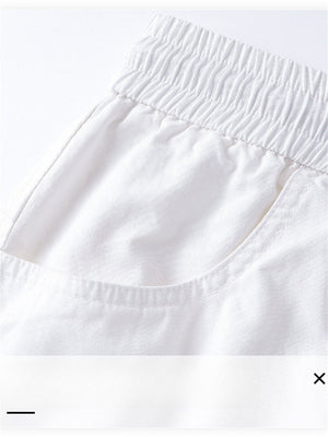 Liber Summer Men's Pocket decoration Solid Color Pants