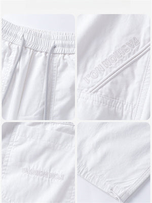 Liber Summer Men's Pocket decoration Solid Color Pants