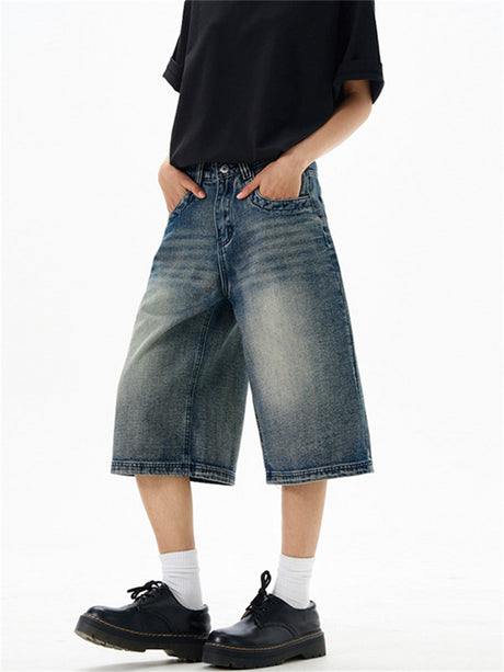 Liber Summer Men's Pocket decoration Jeans