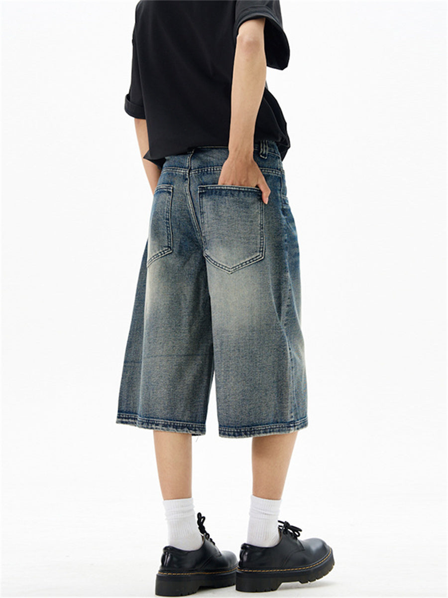Liber Summer Men's Pocket decoration Jeans