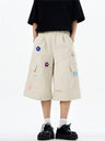 Liber Summer Men's Multiple pockets Plants and Flowers Shorts
