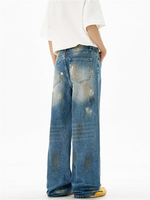 Liber Summer Men's Pocket decoration Jeans