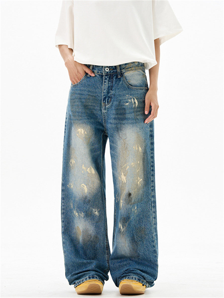 Liber Summer Men's Pocket decoration Jeans