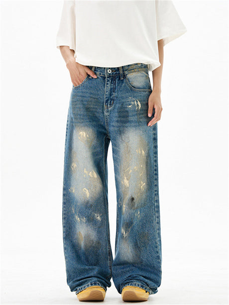 Liber Summer Men's Pocket decoration Jeans