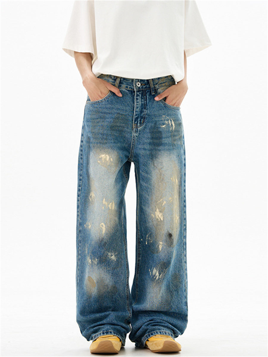 Liber Summer Men's Pocket decoration Jeans