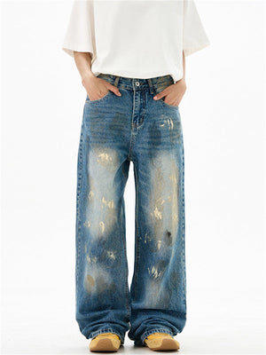 Liber Summer Men's Pocket decoration Jeans