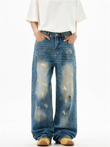 Liber Summer Men's Pocket decoration Jeans