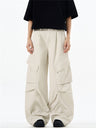 Liber Summer Men's Multiple pockets Solid Color Pants