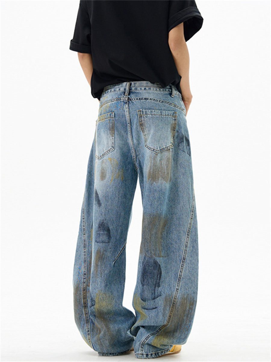 Liber Summer Men's Pocket decoration Jeans