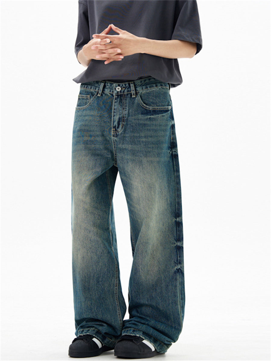 Liber Summer Men's Pocket decoration Jeans